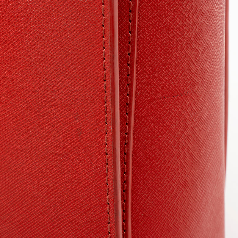 Tory Burch Saffiano Leather Mini Convertible Tote (SHF-15746) – LuxeDH