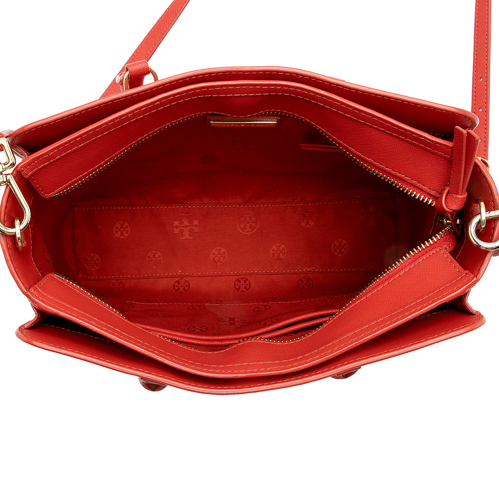 Tory Burch Saffiano Leather Mini Convertible Tote (SHF-15746)