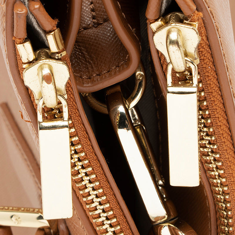 Tory Burch Saffiano Leather Robinson Double Zip Tote (SHF-13328) – LuxeDH