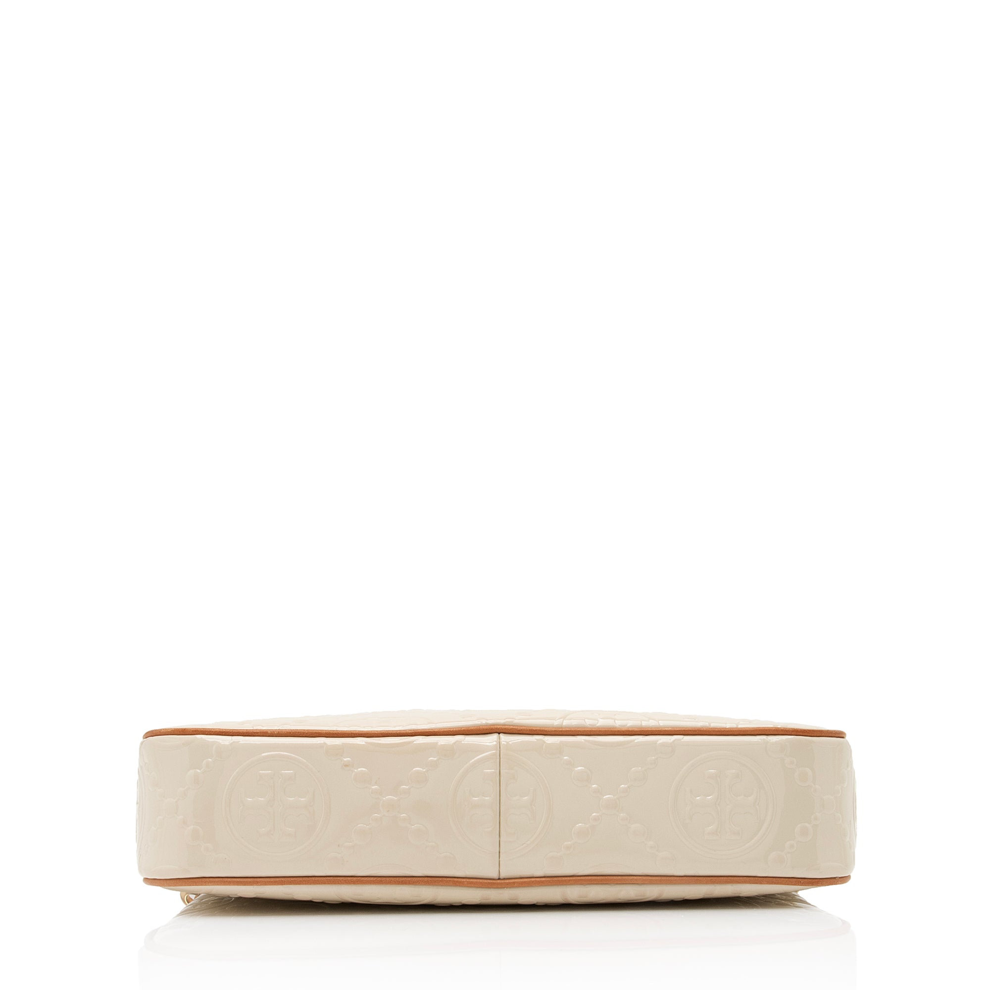 Tory Burch T Monogram Embossed Patent Leather Studio Shoulder Bag (SHF-23352)