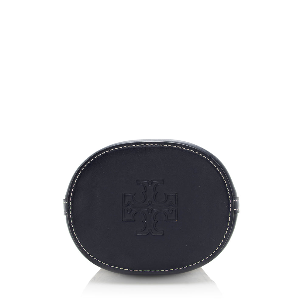 Tory Burch T Monogram Jacquard Mini Bucket Bag (SHF-20673)