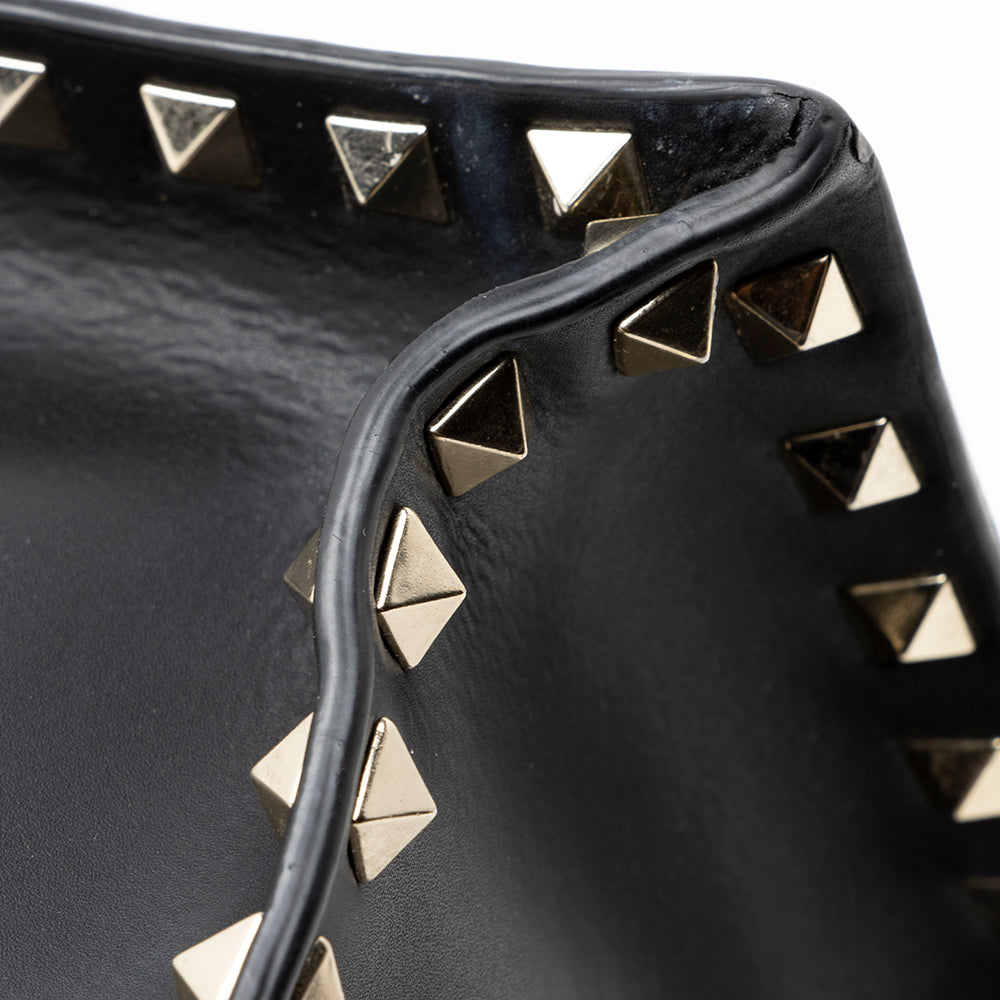 Valentino Calf Leather Rockstud VLTN Convertible Tote - FINAL SALE (SHF-20471)