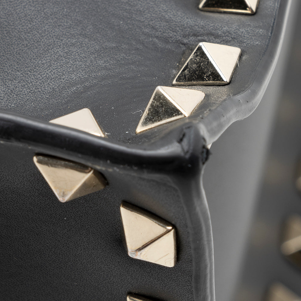 Valentino Calf Leather Rockstud VLTN Convertible Tote - FINAL SALE (SHF-20471)