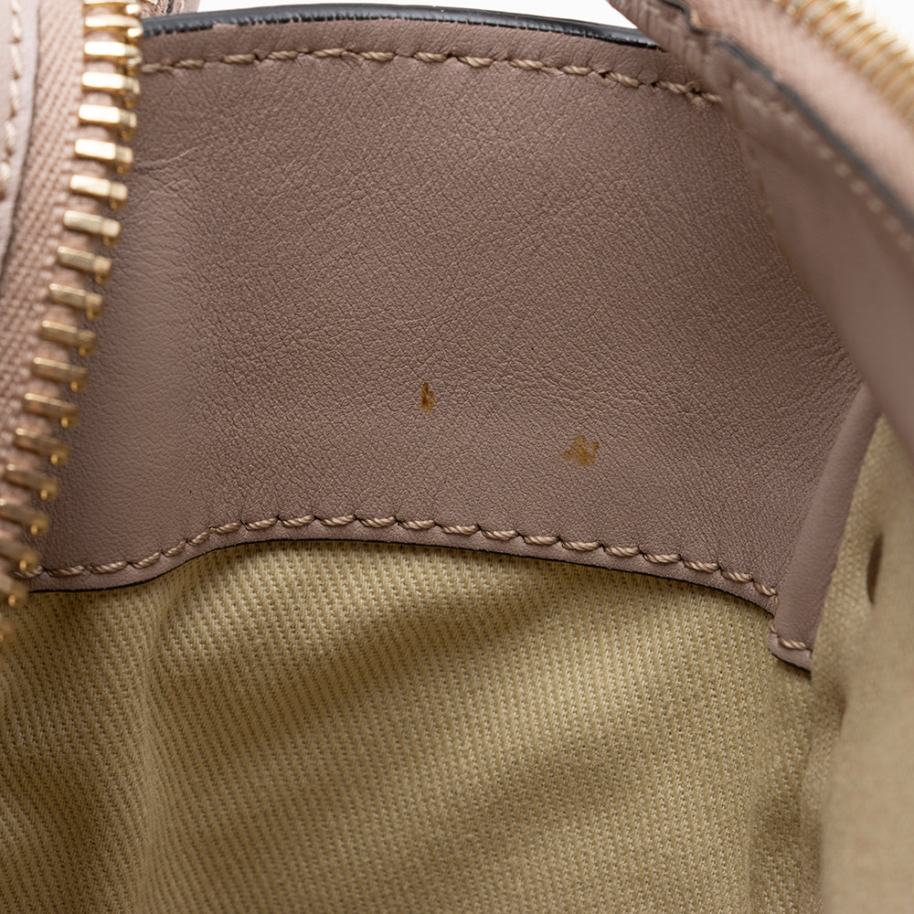 Valentino Calfskin Rockstud Double Handle Medium Tote (SHF-16009)