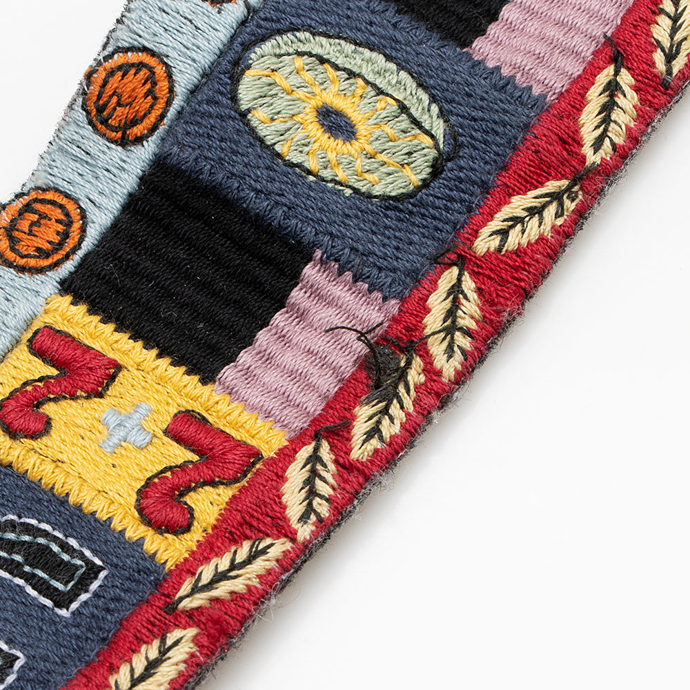 Valentino Calfskin Rolling Rockstud Guitar-Strap Shoulder Bag (SHF-19351)