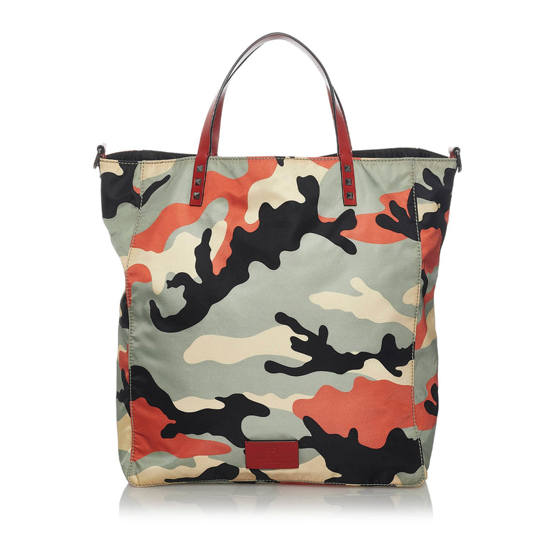 Tordenvejr undulate solidaritet Valentino Camouflage Nylon Tote Bag (SHG-33913) – LuxeDH