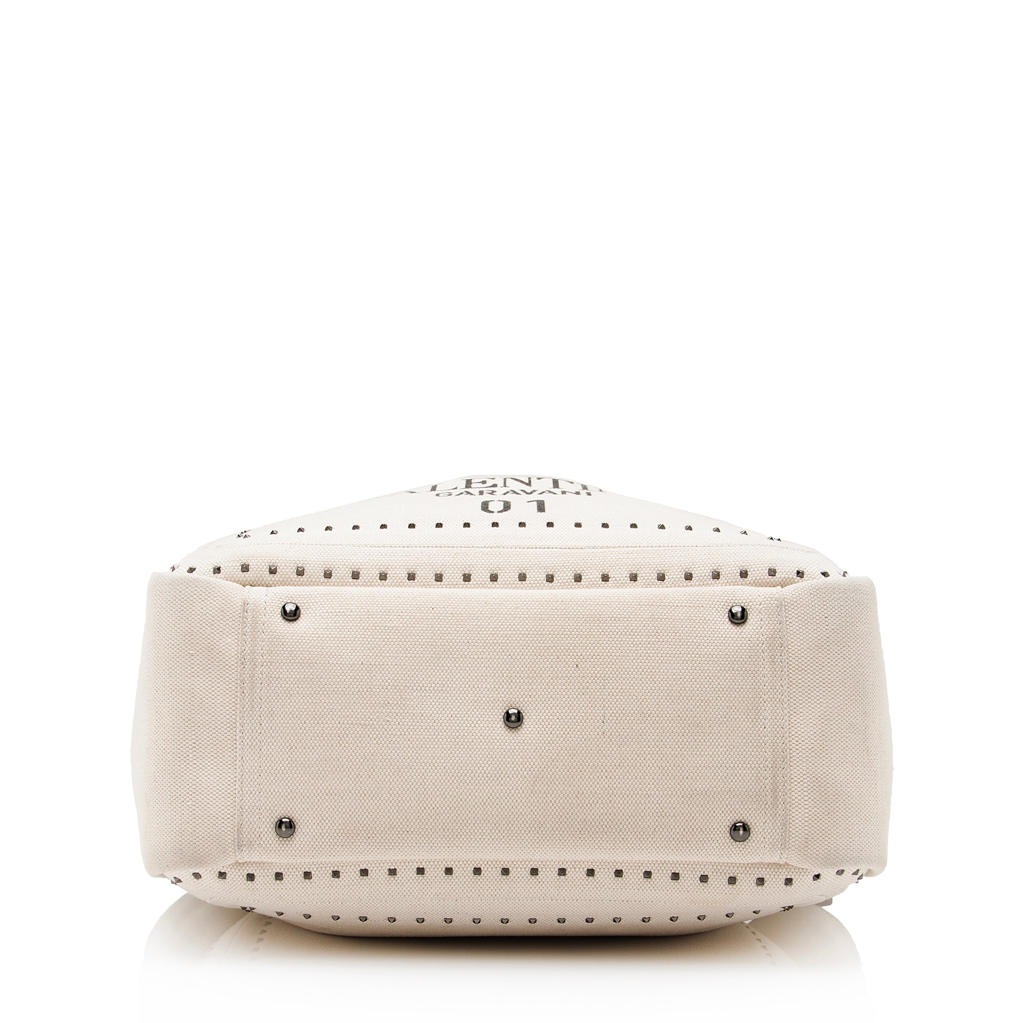 Valentino Canvas Pleated Atelier 01 Tote (SHF-23734)