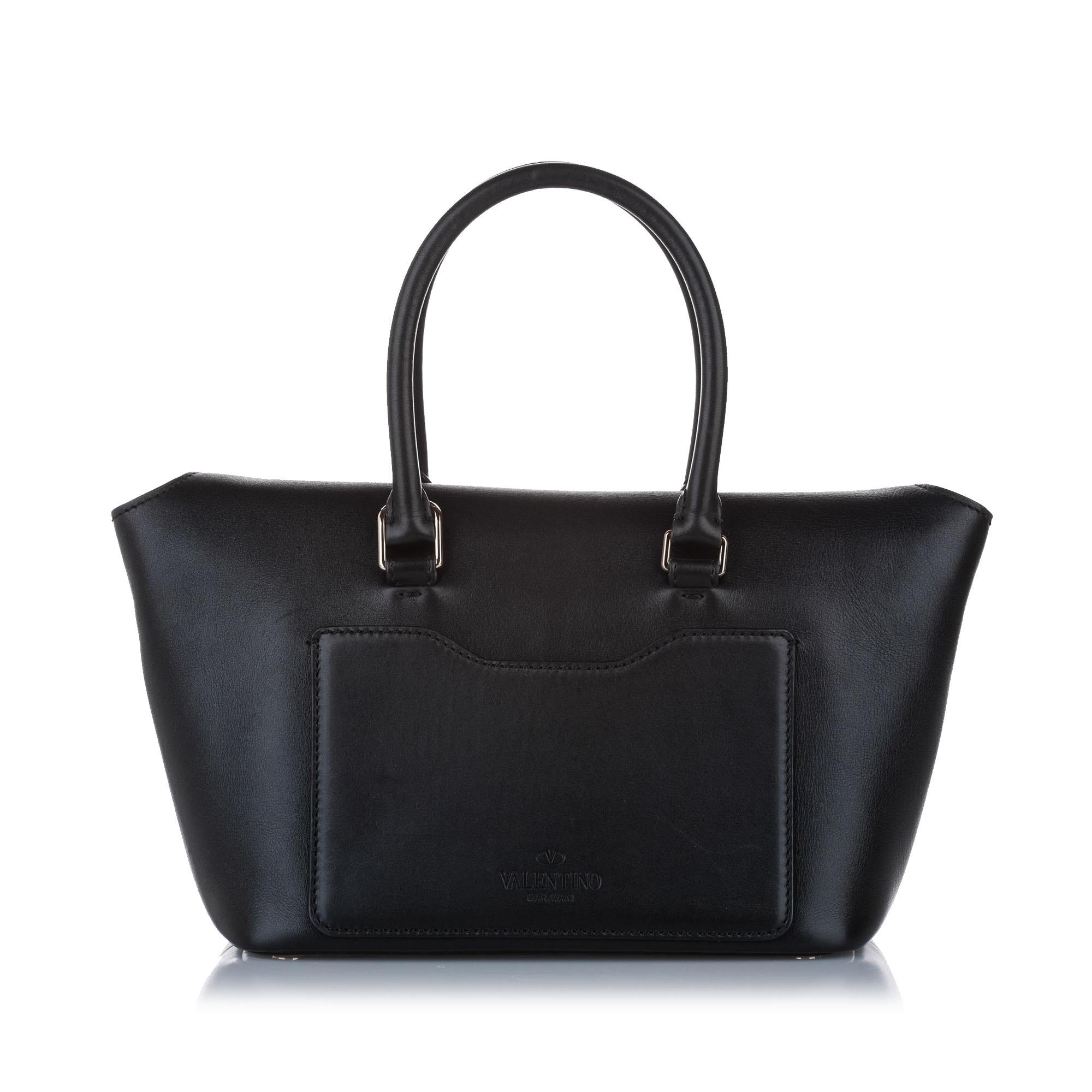 Valentino Demilune Leather Satchel (SHG-14745)