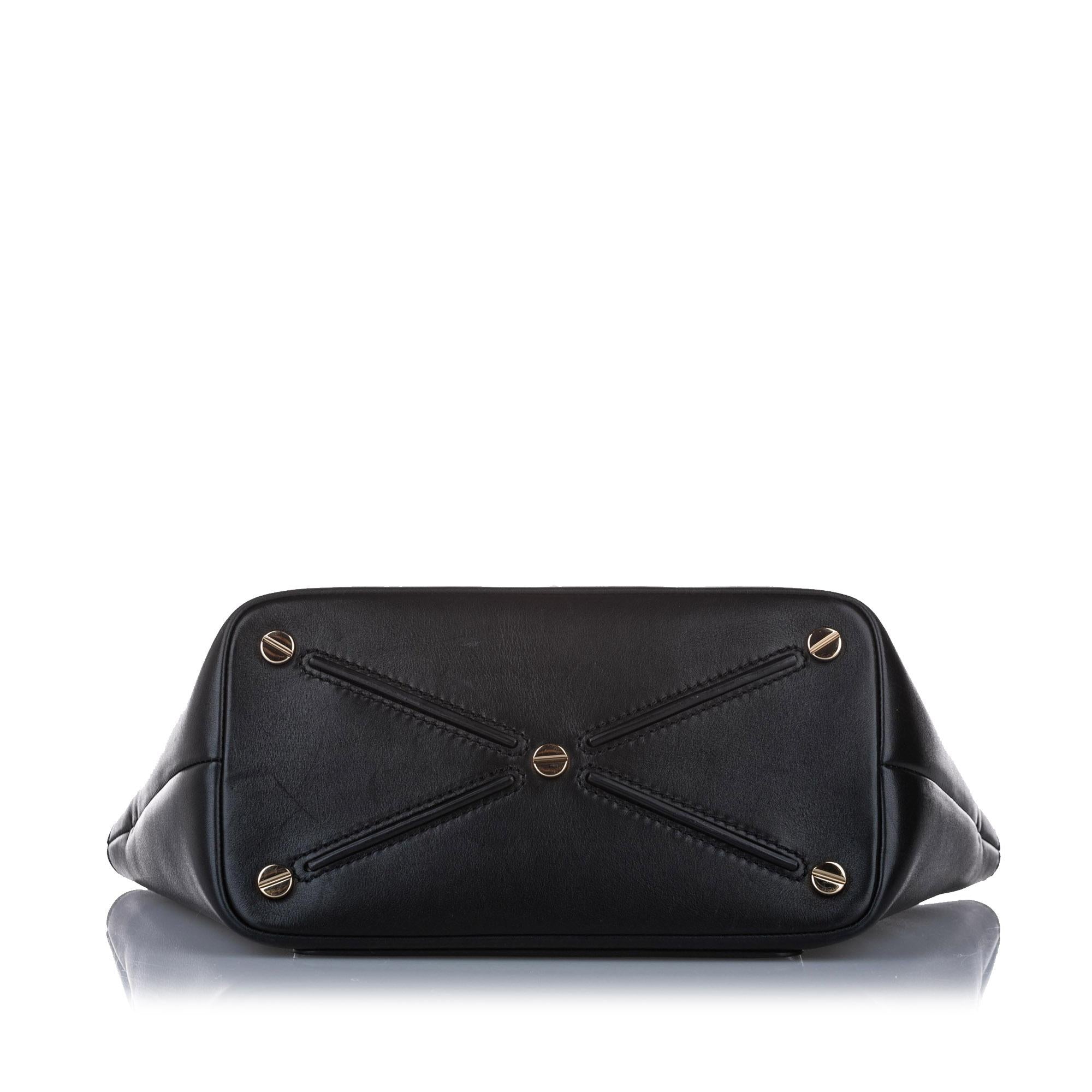 Valentino Demilune Leather Satchel (SHG-14745)