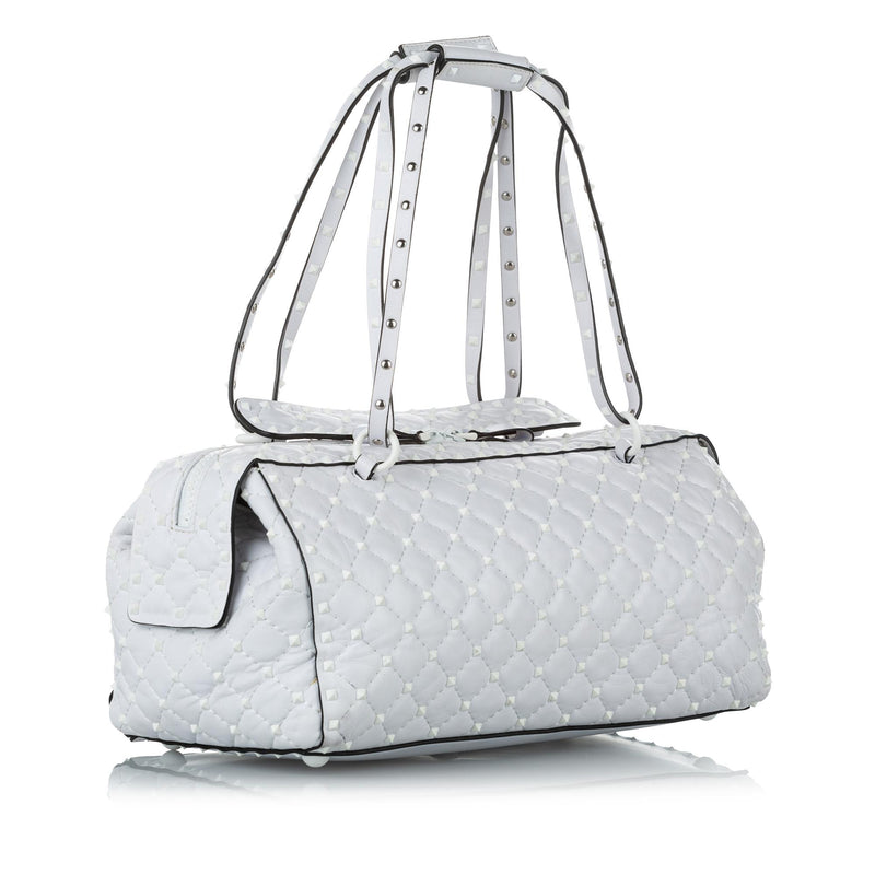 Valentino Free Rockstud Spike Leather Handbag (SHG-37649)