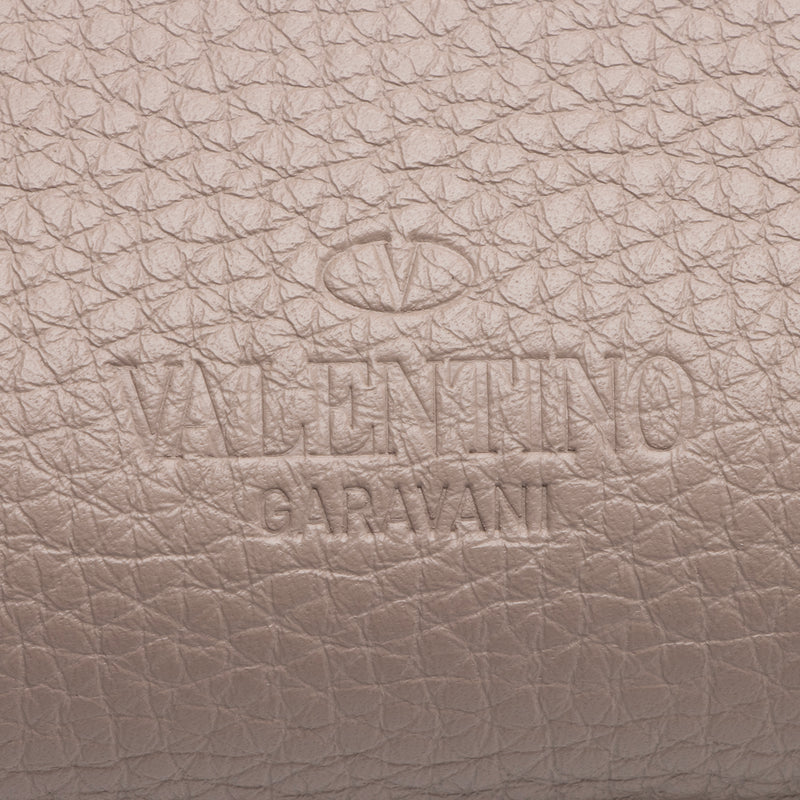 Valentino Grained Leather Rockstud Small Shopper Tote (SHF-23280)