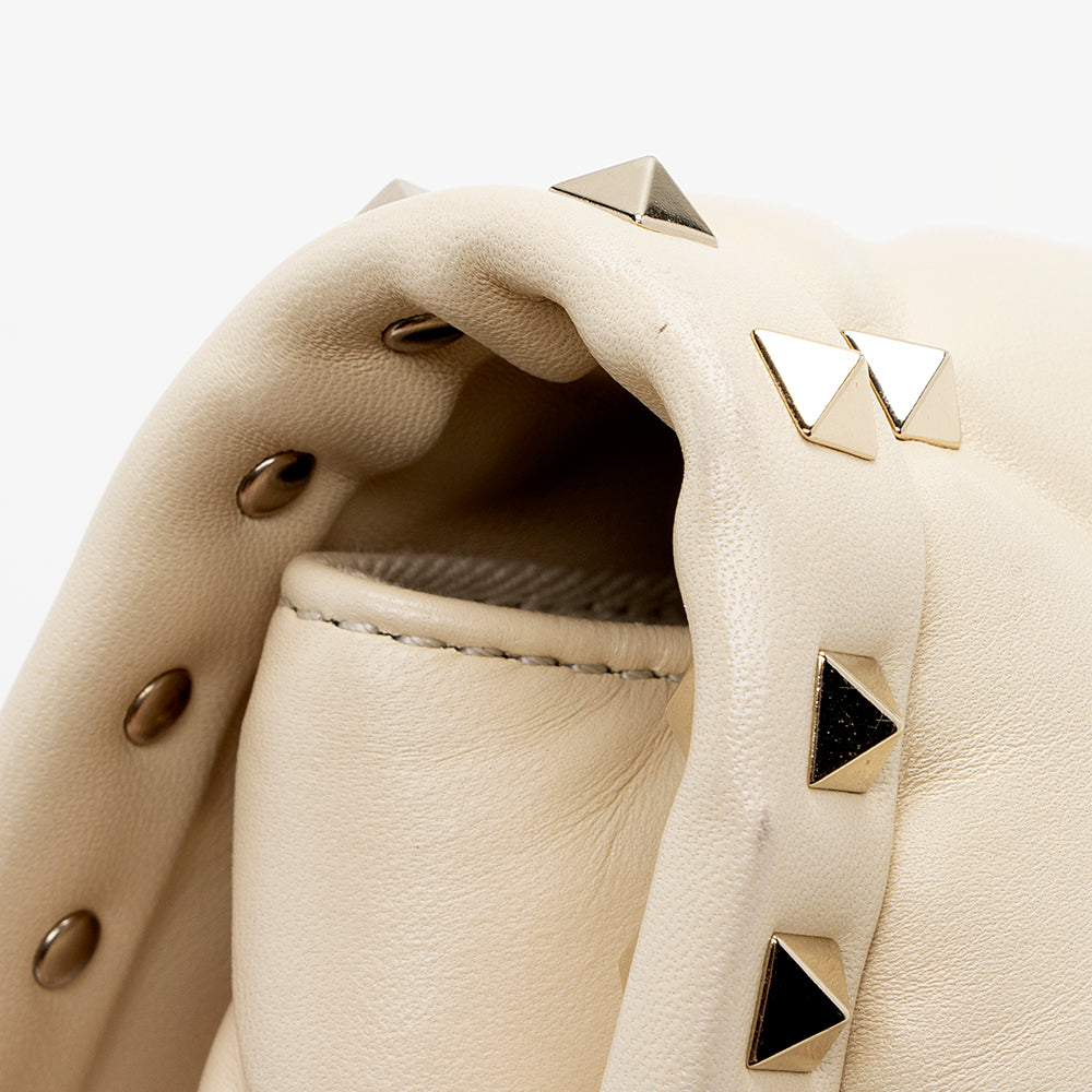 Valentino Lambskin Candystud Spike Wristlet (SHF-17342)