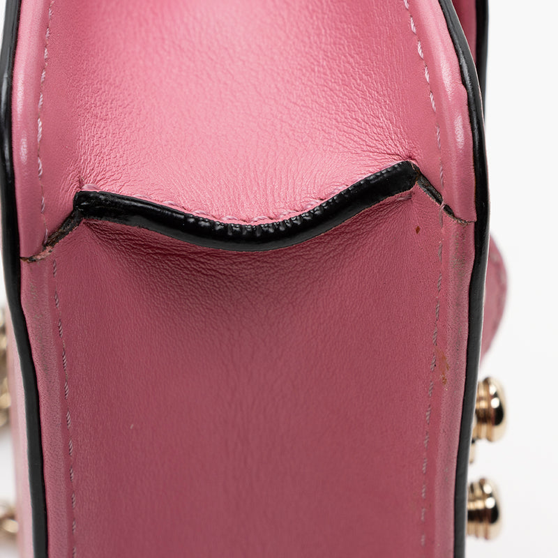 Valentino Leather Glam Lock Mini Shoulder Bag (SHF-15221)