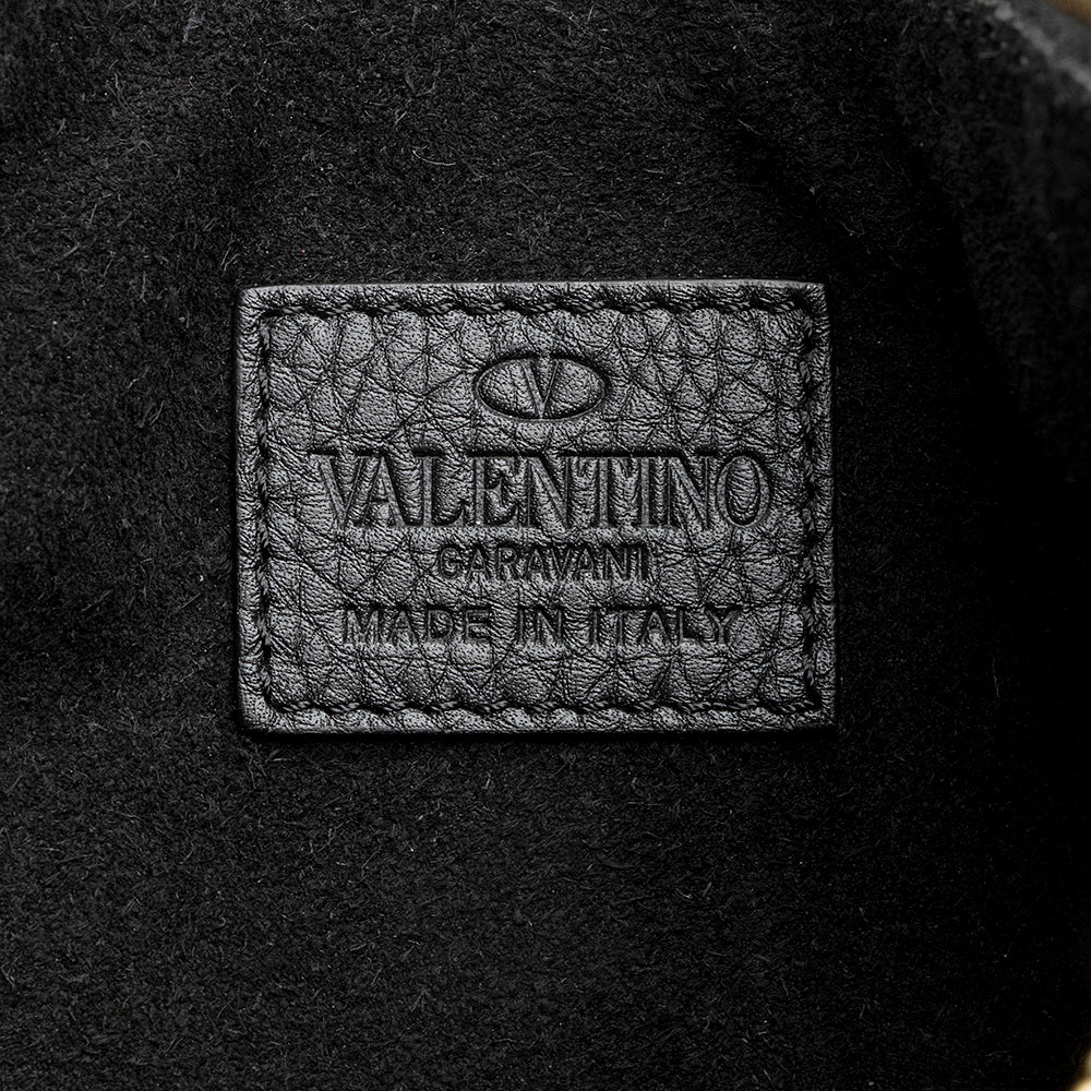 Valentino Leather Rockstud Large Flat Clutch (SHF-21847)