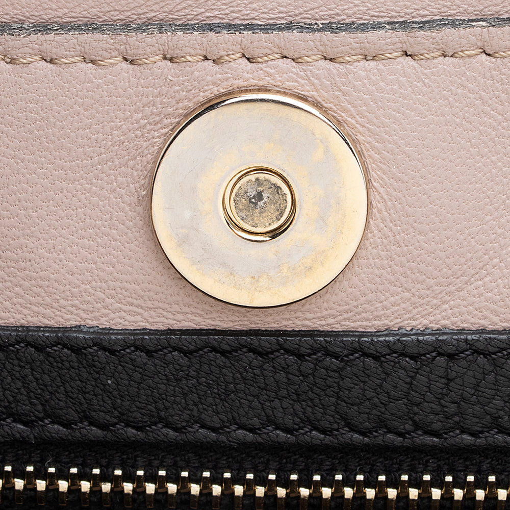 Valentino Leather Rockstud Open Medium Tote - FINAL SALE (SHF-21650)