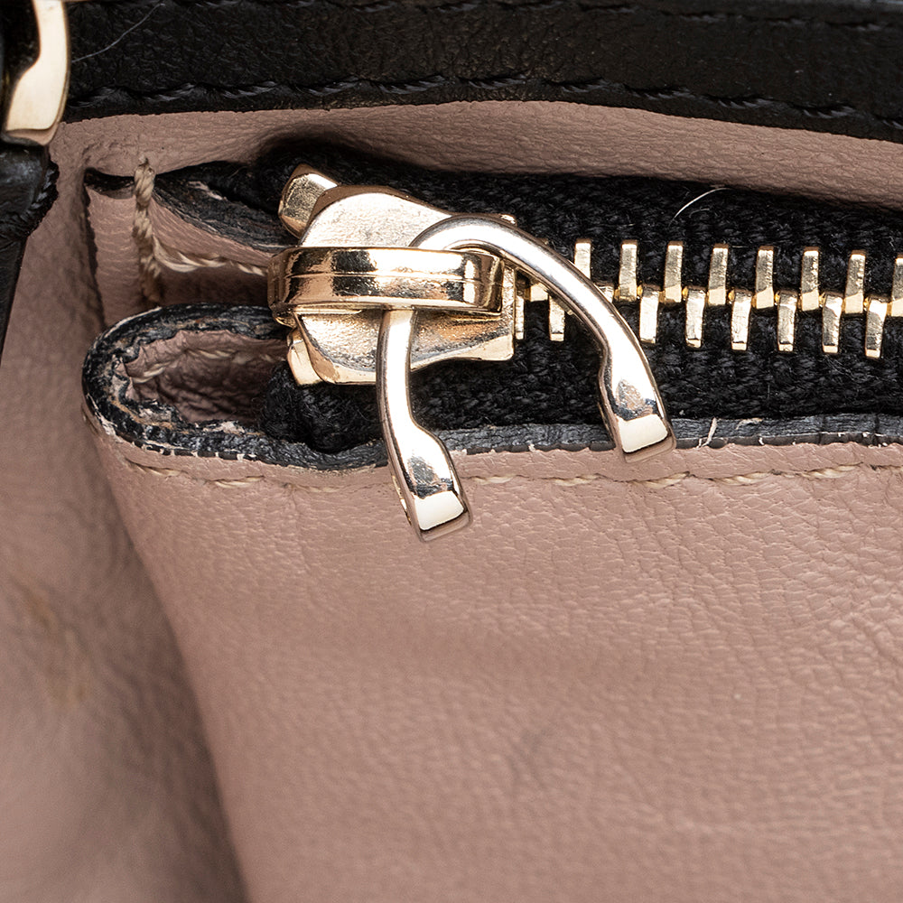 Valentino Leather Rockstud Open Medium Tote - FINAL SALE (SHF-21650)