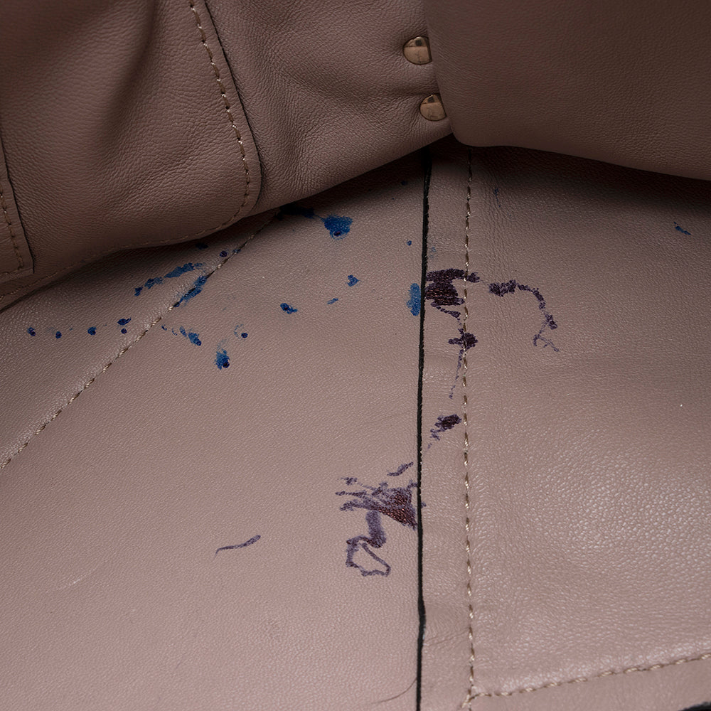 Valentino Leather Rockstud Open Medium Tote - FINAL SALE (SHF-21650)