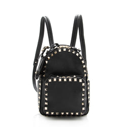 Valentino Leather Rockstud Mini Backpack (SHF-17289)