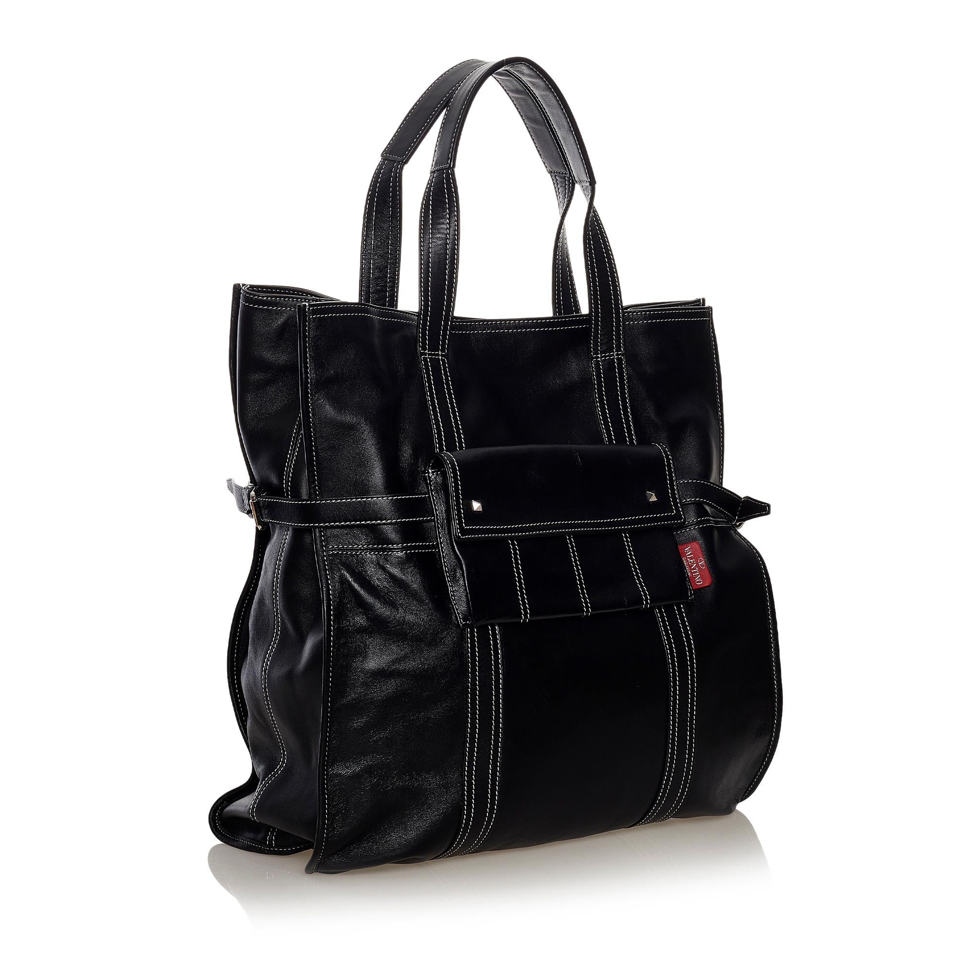 Valentino Leather Tote Bag (SHG-34080)