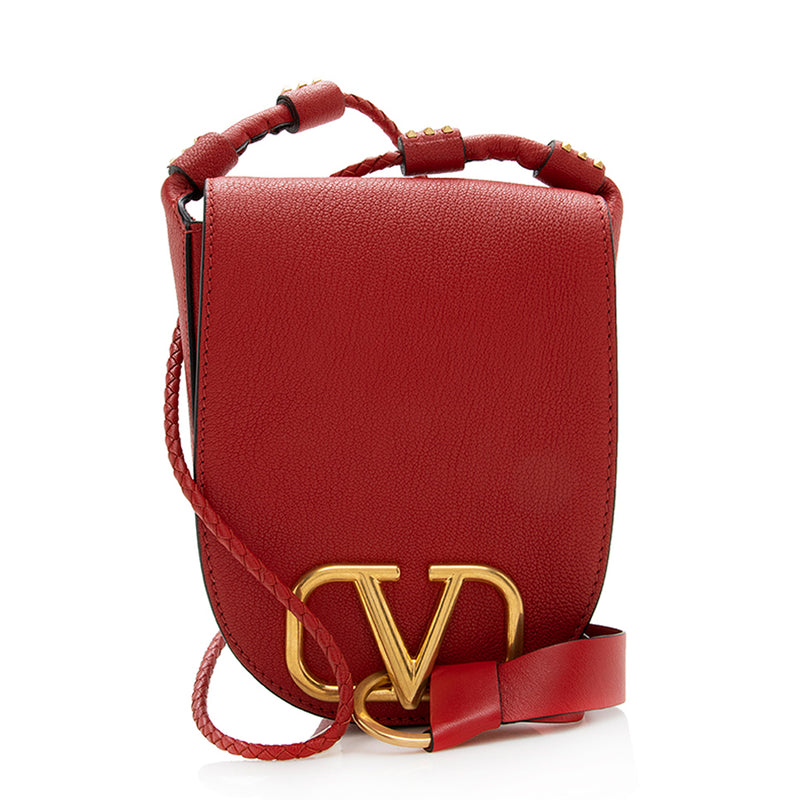 Valentino Valentino Garavani VRING Small leather crossbody bag - Luxed