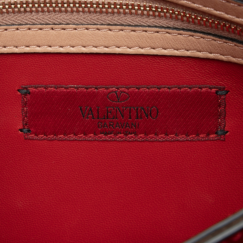 Valentino Nappa Leather Rockstud Clutch (SHF-18993)