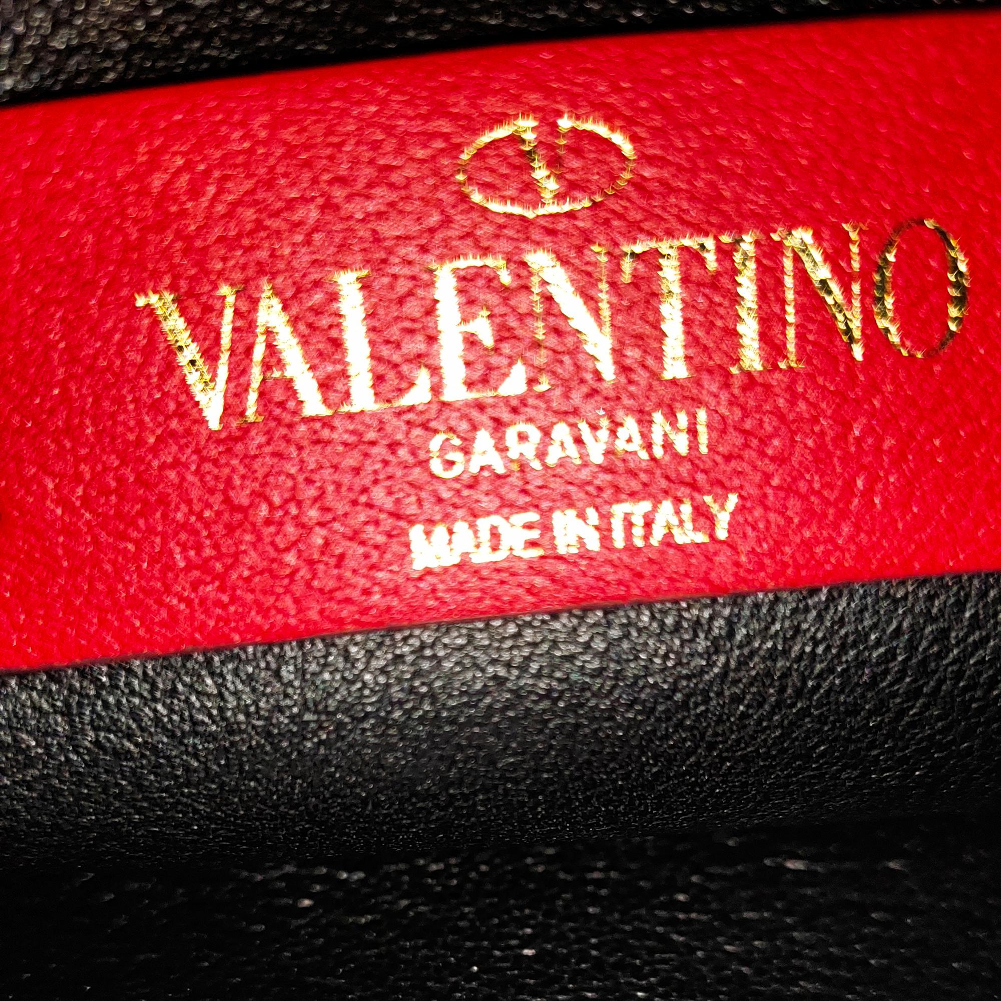 Valentino Rockstud Double Flap Satchel (SHG-34842)