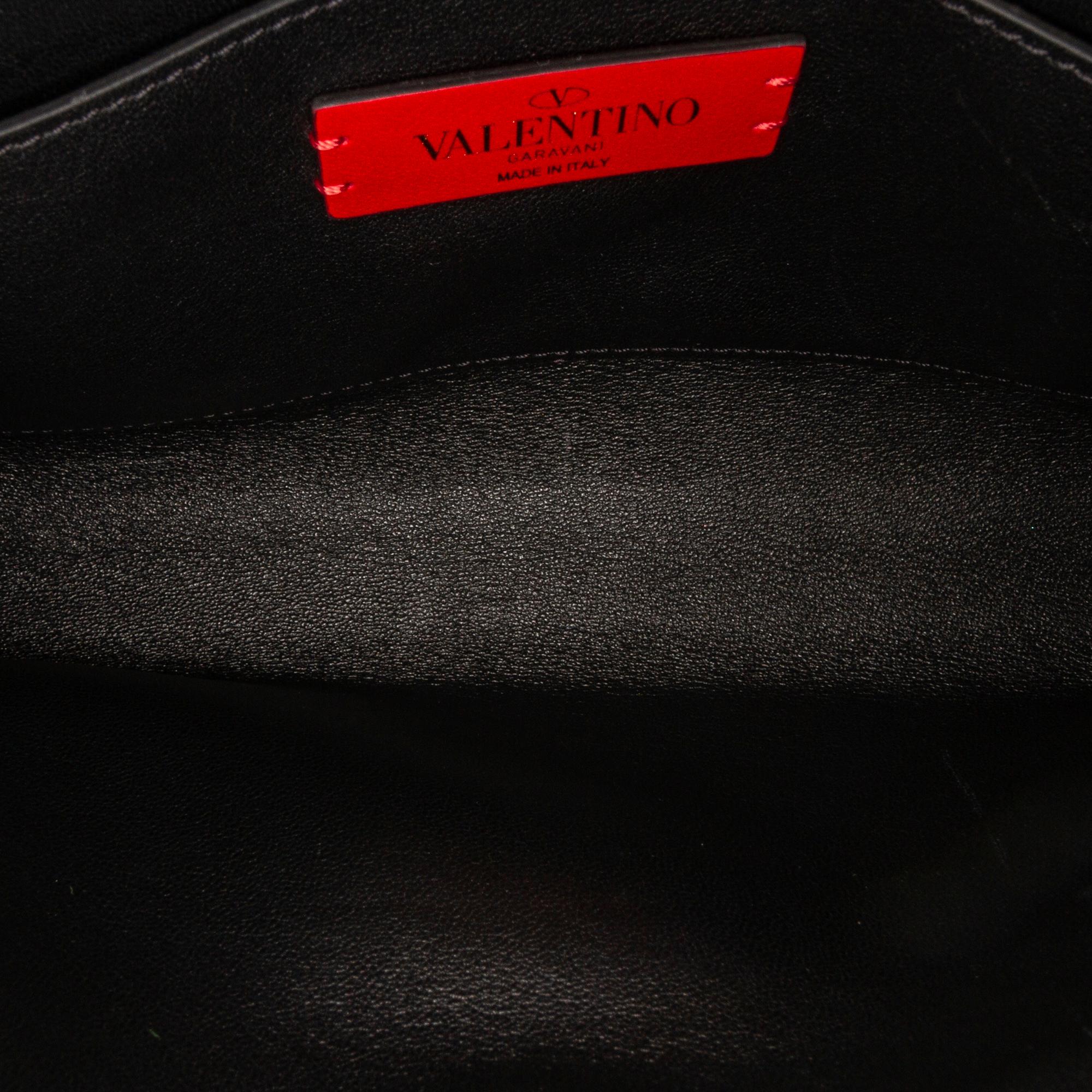 Valentino Rockstud Double Flap Satchel (SHG-34842)