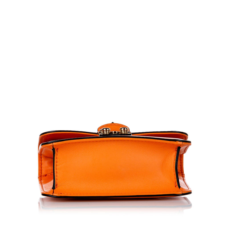 Valentino Rockstud Glam Lock Leather Crossbody Bag (SHG-29325)