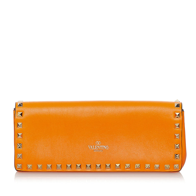 Valentino Rockstud Leather Clutch Bag (SHG-33541)