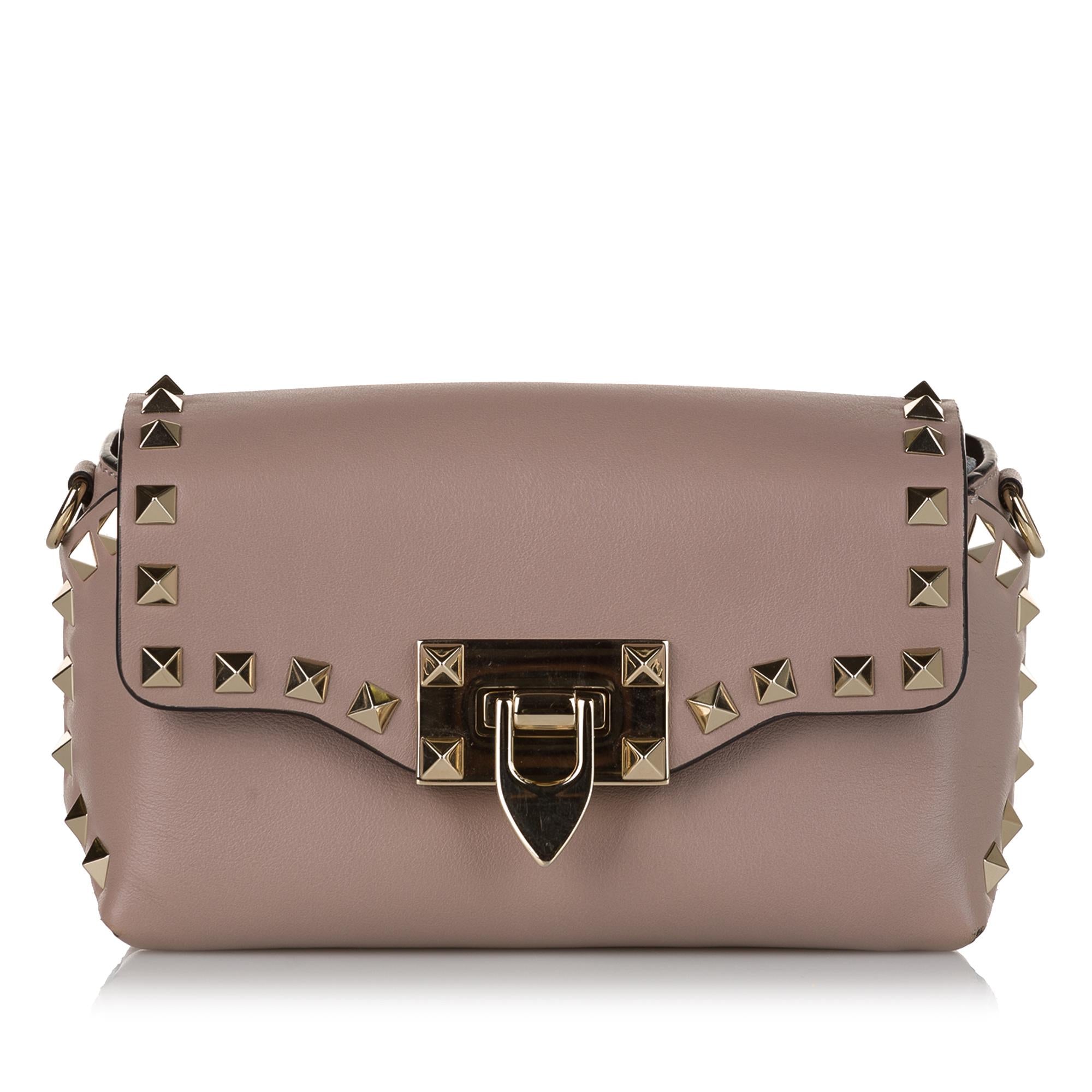 Valentino Rockstud Leather Crossbody Bag (SHG-34004)