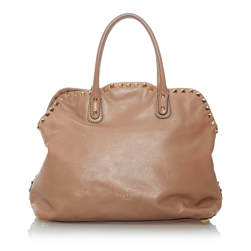 Valentino Rockstud Leather Handbag (SHG-29999)