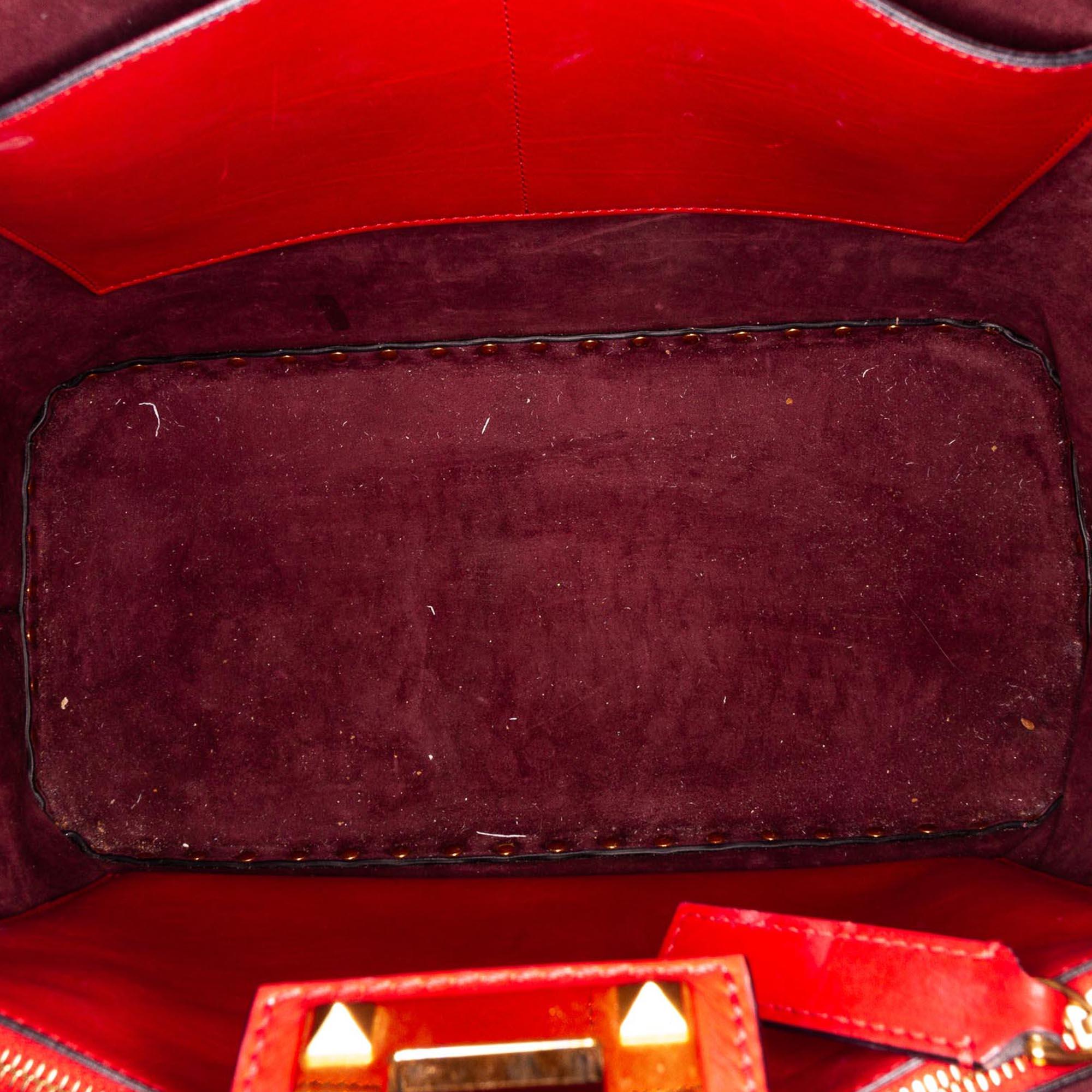 Valentino Rockstud Leather Satchel (SHG-33889)