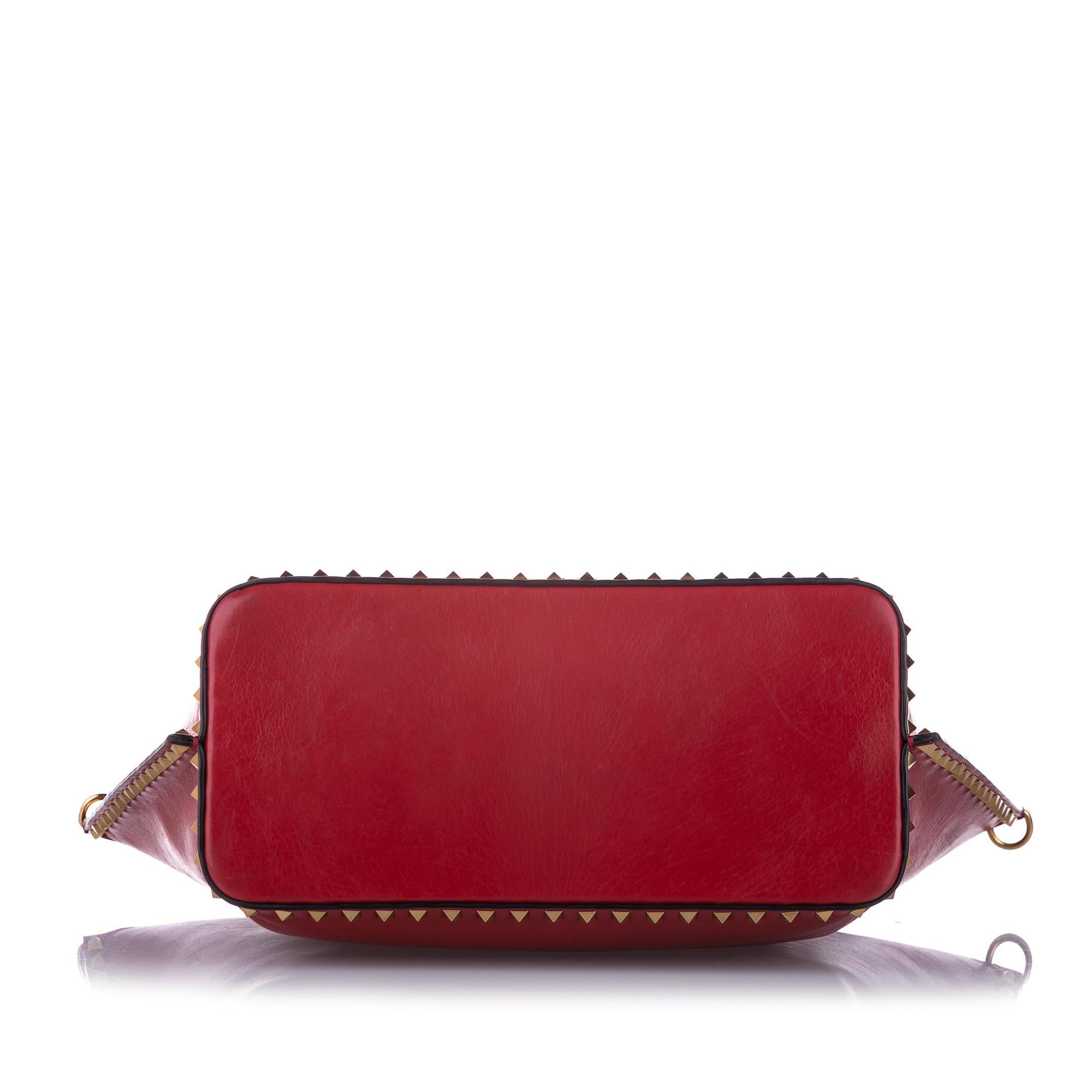Valentino Rockstud Leather Satchel (SHG-33889)