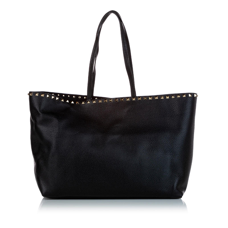Valentino Rockstud Leather Tote Bag (SHG-27656)