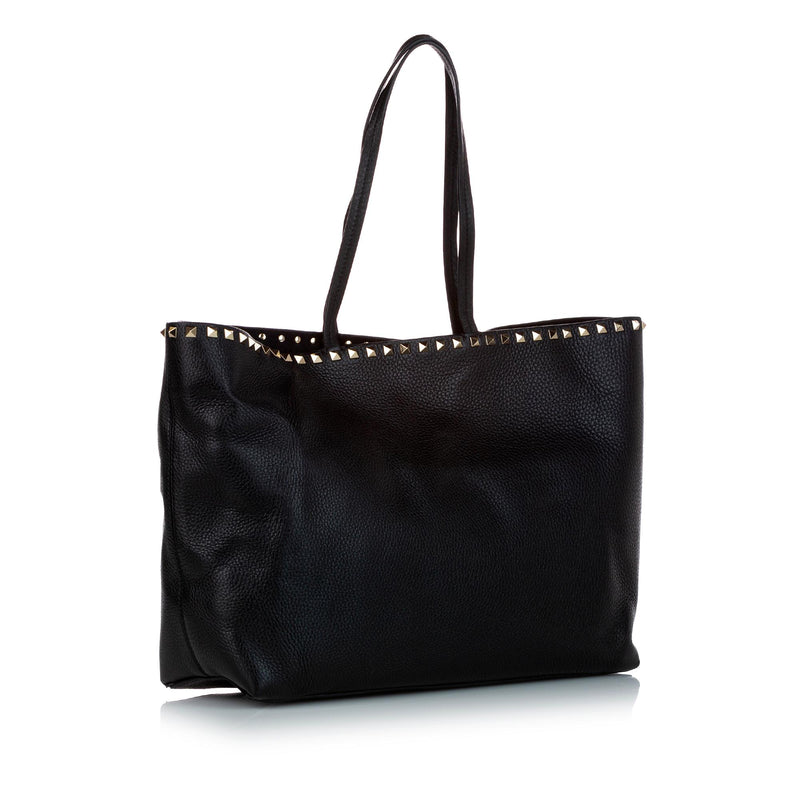 Valentino Rockstud Leather Tote Bag (SHG-27656)