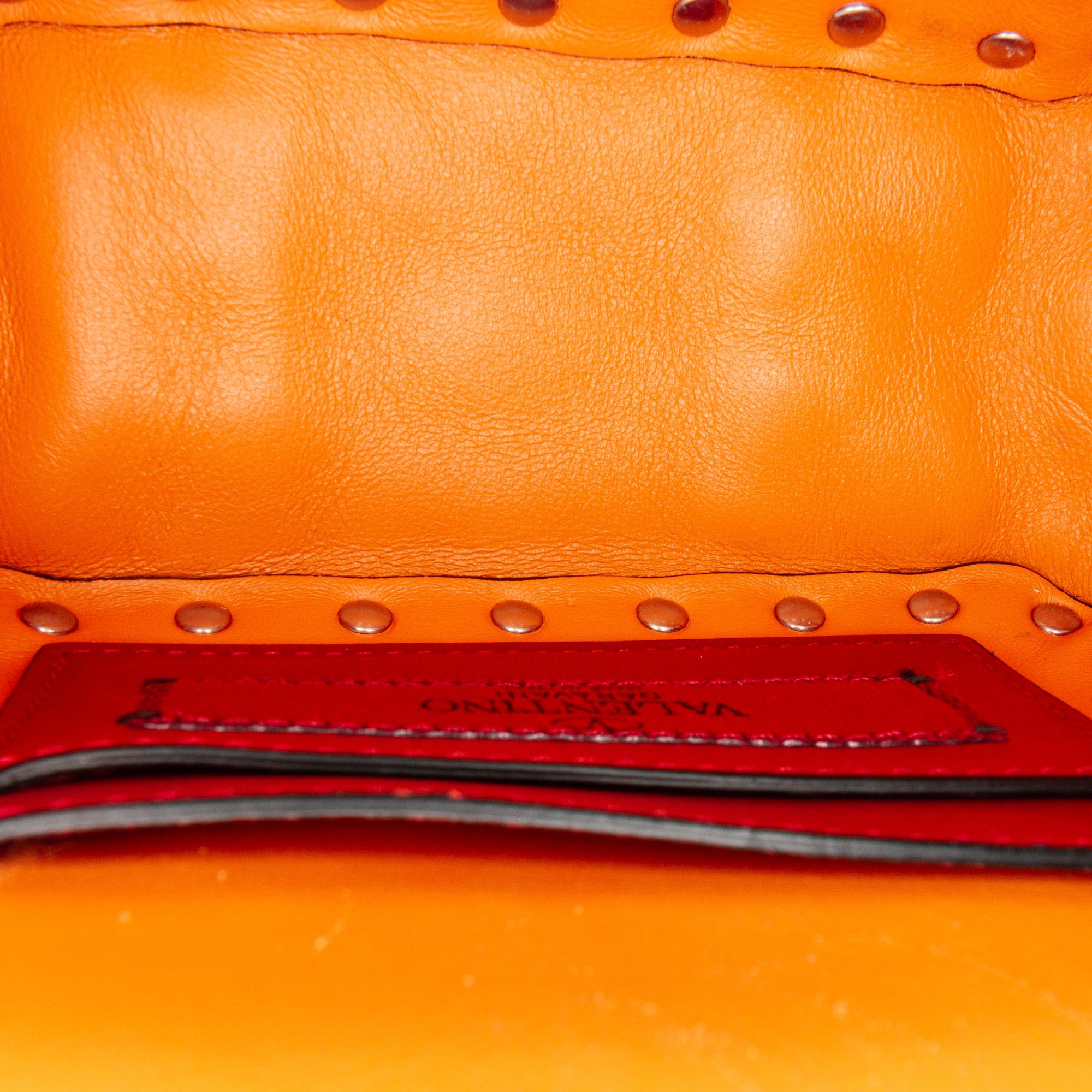 Valentino Rockstud Spike Patent Leather Satchel (SHG-24789)