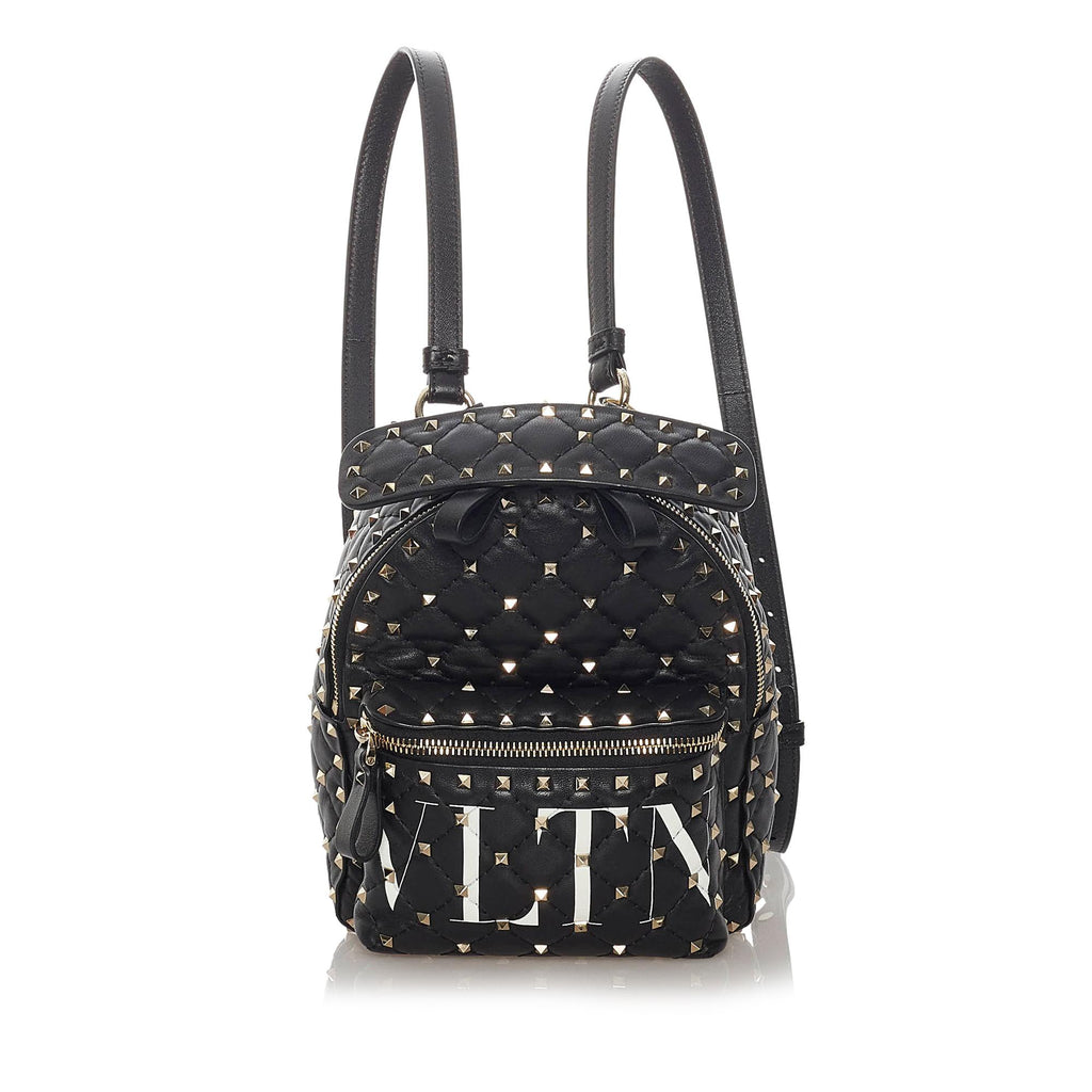 Valentino Rockstud Spike VLTN Leather Backpack (SHG-28243) – LuxeDH