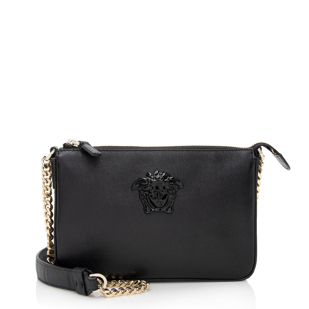 Versace Leather La Medusa Crossbody Bag (SHF-22039)