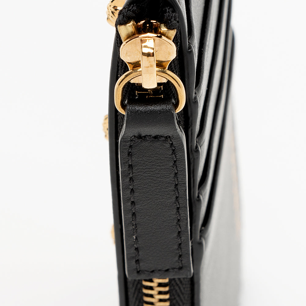Versace Leather Medusa Studded Card Case (SHF-20207)