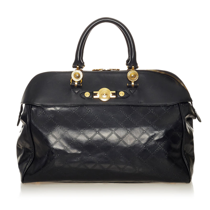 Versace Sunburst Leather Handbag (SHG-27911)