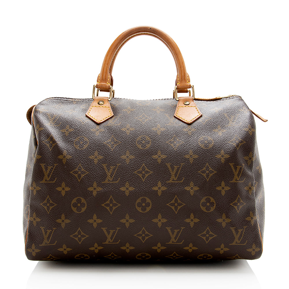 Louis Vuitton Vintage Monogram Canvas Speedy 30 Satchel (SHF-17823